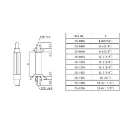 0305 Plastic Tab Distance - 2