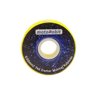 0.50 mm2 Beyaz Tek Damar Montaj Kablosu - 10 Metre - 2