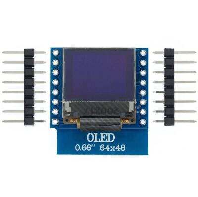 0.66'' 64x47 Oled Graphic LCD Screen - White - 1