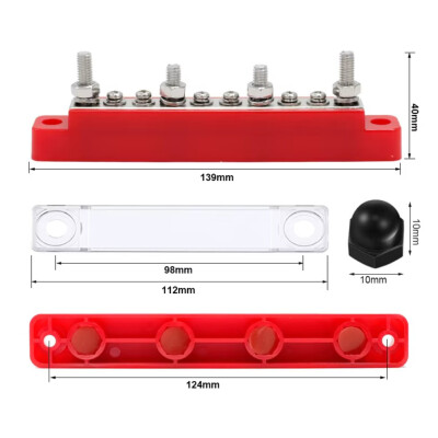 10-Way Power Distribution Block - Covered - 2