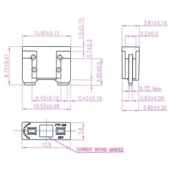 10A Mini Low Profile Auto Fuse - Bıçak Sigorta - 2