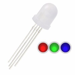 10mm RGB LED 4 Bacaklı Ortak Katot 