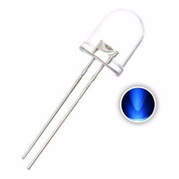 10mm Transparent Blue Led - 10 Pieces - 1