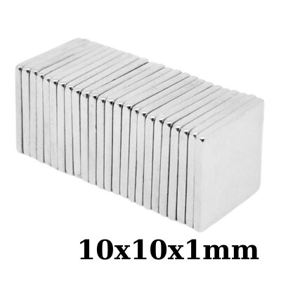 10x10x1mm Neodyum Güçlü Mıknatıs - Neodim Magnet - 1