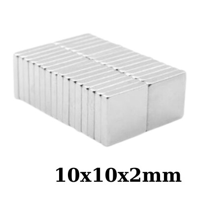 10x10x2mm Neodyum Güçlü Mıknatıs - Neodim Magnet - 1