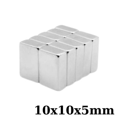 10x10x5mm Neodyum Güçlü Mıknatıs - Neodim Magnet - 1