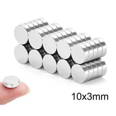 10X3mm Neodyum Güçlü Mıknatıs - Neodim Magnet - 1