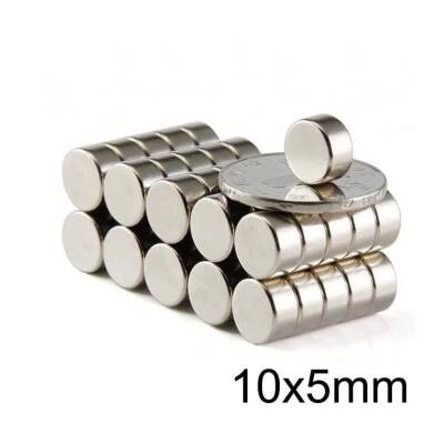 10X5mm Neodyum Güçlü Mıknatıs - Neodim Magnet - 1