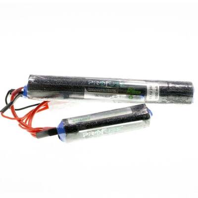 11.1V 1500mAH 25C Airsoft Lipo Battery - Cylinder Type 3s Battery - 1