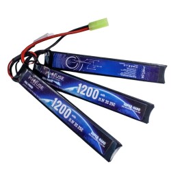 11,1V 3S 1200mAh 25C Airsoft Lipo Batarya 