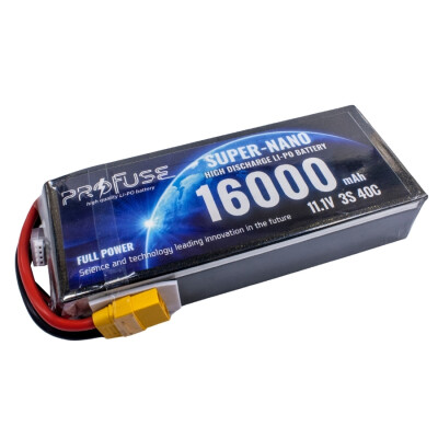 11,1V 3S 16000mAh 40C Lipo Batarya - 1