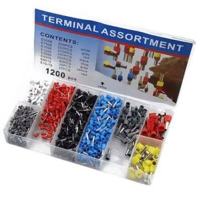 1200 Pieces 8 Types Insulated Ferrule Set - Cable Ferrule - 2