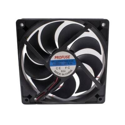 120x120x25mm 12V 0.30A Fan 2 Kablolu - 1