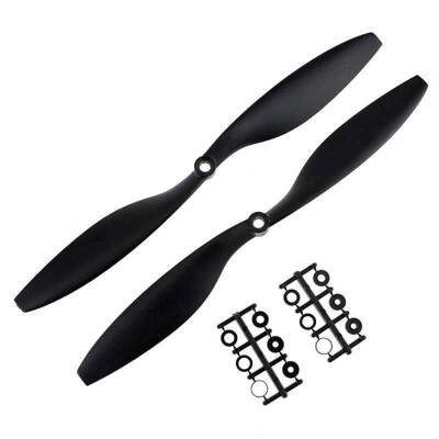 1245 Drone Propeller Set CW/CCW - Black - 1