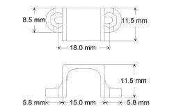 12mm Motor Holder Short - 3