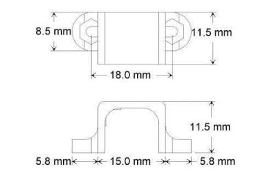 12mm Motor Holder Short - 3