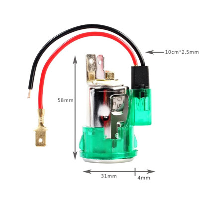 12V 120W Illuminated Car Cigarette Lighter Holder - Green - 2