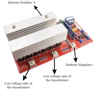 12V 1500W Full Sine Wave Inverter Driver Board - 4