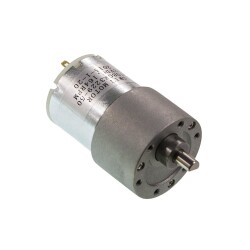 12V 164Rpm 37mm Eccentric Dc Motor with Gearbox - 2