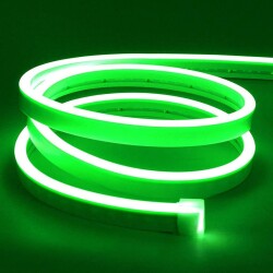 12V Esnek Neon Şerit Led 5 Metre - Yeşil - 1