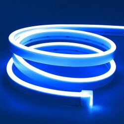 12V Flexible Neon LED Strip 5 Meters - Blue - 1