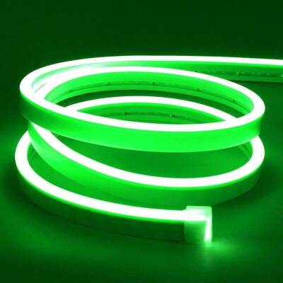 12V Flexible Neon LED Strip 5 Meters - Green - 1