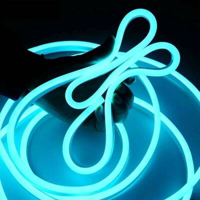 12V Flexible Neon LED Strip 5 Meters - Ice Blue - 2