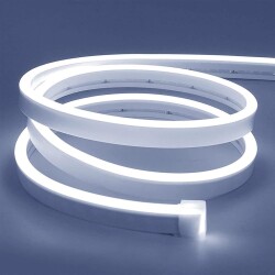 12V Flexible Neon LED Strip 5 Meters - White - 1