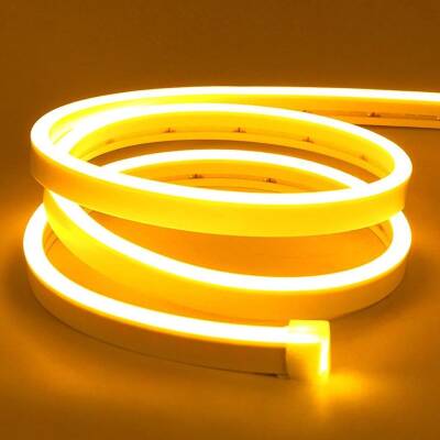 12V Flexible Neon LED Strip 5 Meters - Yellow - 1