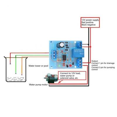 12V Water Level Control Module - Relay Output - 2