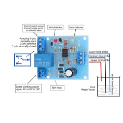 12V Water Level Control Module - Relay Output - 3