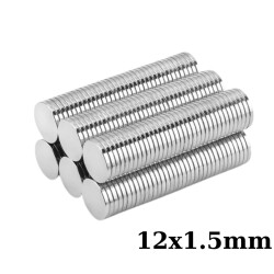 12x1.5mm Neodyum Güçlü Mıknatıs - Neodim Magnet 