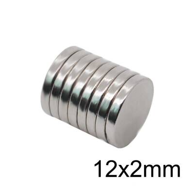 12X2mm Neodyum Güçlü Mıknatıs - Neodim Magnet - 1