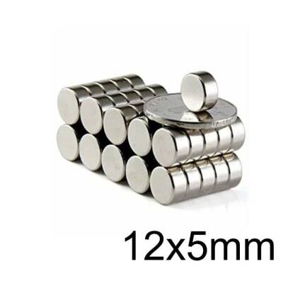 12X5mm Neodyum Güçlü Mıknatıs - Neodim Magnet - 1