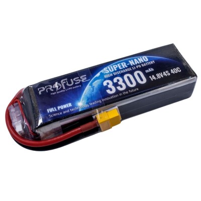 14,8V 4S 3300mAh 40C Lipo Batarya - 1