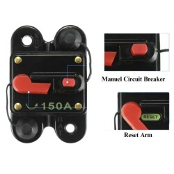 150A Car Amplifier Fuse Box - Circuit Breaker - 2