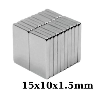 15x10x1.5mm Neodyum Güçlü Mıknatıs - Neodim Magnet - 1