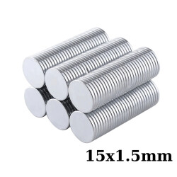 15x1.5mm Neodyum Güçlü Mıknatıs - Neodim Magnet 