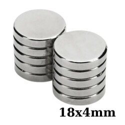 18x4mm Neodyum Güçlü Mıknatıs - Neodim Magnet 