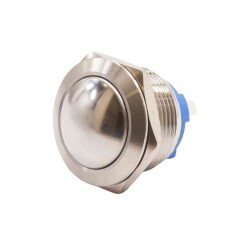 19G-Q1 19mm Ball Head Momentary Metal Button - 1