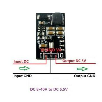 1A Voltage Step Down Regulator Board from 8-40V to 5V - 3