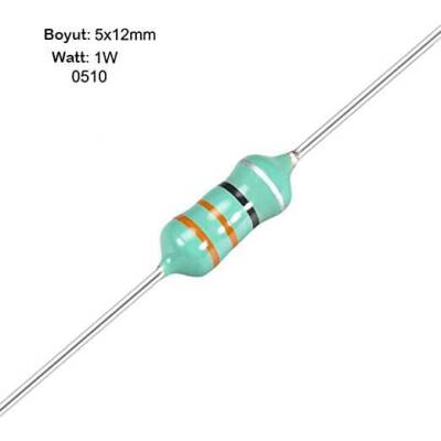 1MH 1W Resistor Type Coil - 0510 - 1