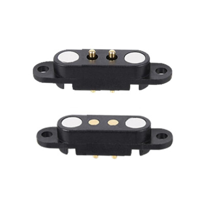 2-Pin 2.54mm Pogo Pin Magnetic Connector Set - 1