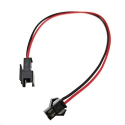 2-Pin SM 2.54mm Female - Male Extension Cable - 20cm 