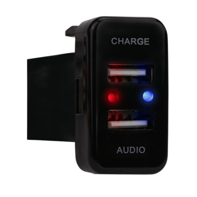 2 USB Charging Socket Panel - Charging + Audio - 1