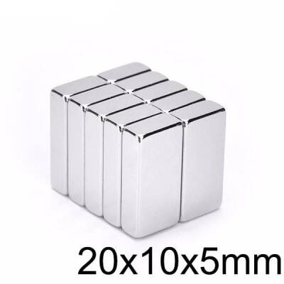 20X10x5mm Neodyum Güçlü Mıknatıs - Neodim Magnet - 1