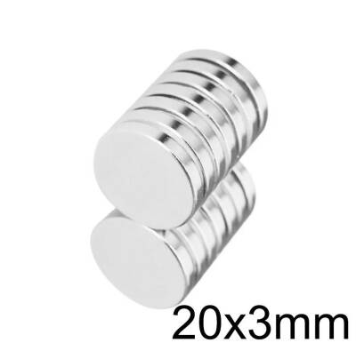 20X3mm Neodyum Güçlü Mıknatıs - Neodim Magnet - 1