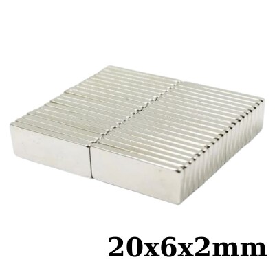 20x6x2mm Neodyum Güçlü Mıknatıs - Neodim Magnet - 1