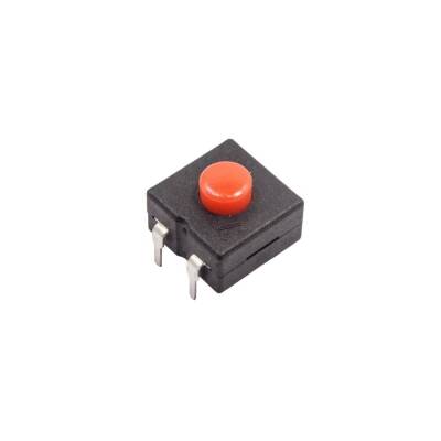 213BS 12x12x9.5mm Red ON-OFF-ON Flashlight Switch - 1