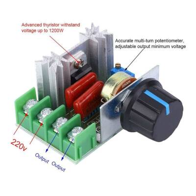 220v AC Motor Driver / 2000w Voltage Regulator Speed & Light Reducer - 3